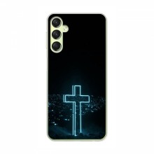 Чехол для Samsung Galaxy A24 - (Христианские) (AlphaPrint) Крест-синий - купить на Floy.com.ua
