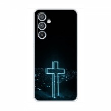 Чехол для Samsung Galaxy A33 (5G) - (Христианские) (AlphaPrint) Крест-синий - купить на Floy.com.ua
