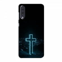 Чехол для Samsung Galaxy A50 2019 (A505F) - (Христианские) (AlphaPrint) Крест-синий - купить на Floy.com.ua