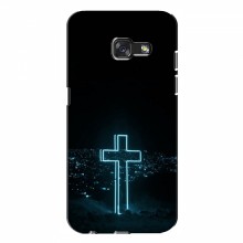 Чехол для Samsung A7 2017, A720, A720F - (Христианские) (AlphaPrint) Крест-синий - купить на Floy.com.ua