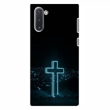 Чехол для Samsung Galaxy Note 10 - (Христианские) (AlphaPrint) Крест-синий - купить на Floy.com.ua
