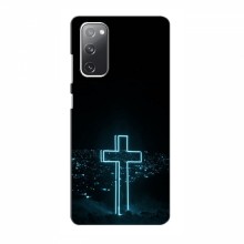 Чехол для Samsung Galaxy S20 FE - (Христианские) (AlphaPrint) Крест-синий - купить на Floy.com.ua