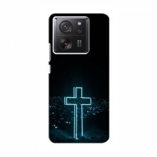Чехол для Xiaomi 13T - (Христианские) (AlphaPrint) Крест-синий - купить на Floy.com.ua