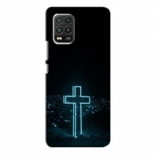 Чехол для Xiaomi Mi 10 Lite - (Христианские) (AlphaPrint) Крест-синий - купить на Floy.com.ua