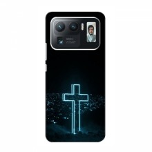 Чехол для Xiaomi Mi 11 Ultra - (Христианские) (AlphaPrint) Крест-синий - купить на Floy.com.ua