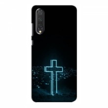 Чехол для Xiaomi Mi 9 Lite - (Христианские) (AlphaPrint) Крест-синий - купить на Floy.com.ua