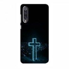 Чехол для Xiaomi Mi 9 SE - (Христианские) (AlphaPrint) Крест-синий - купить на Floy.com.ua