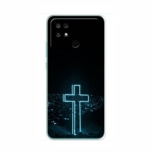 Чехол для Xiaomi POCO C40 - (Христианские) (AlphaPrint) Крест-синий - купить на Floy.com.ua