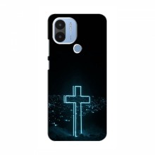 Чехол для Xiaomi POCO C51 - (Христианские) (AlphaPrint) Крест-синий - купить на Floy.com.ua