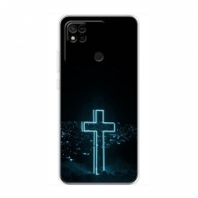 Чехол для Xiaomi Redmi 10A - (Христианские) (AlphaPrint) Крест-синий - купить на Floy.com.ua