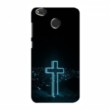 Чехол для Xiaomi Redmi 4X - (Христианские) (AlphaPrint) Крест-синий - купить на Floy.com.ua