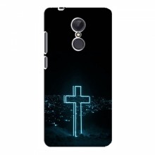 Чехол для Xiaomi Redmi 5 Plus - (Христианские) (AlphaPrint) Крест-синий - купить на Floy.com.ua