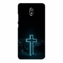Чехол для Xiaomi Redmi 8A - (Христианские) (AlphaPrint) Крест-синий - купить на Floy.com.ua