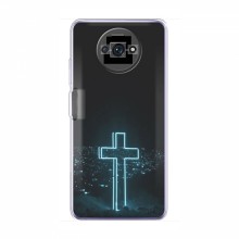 Чехол для Xiaomi Redmi A3 - (Христианские) (AlphaPrint) Крест-синий - купить на Floy.com.ua