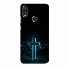 Чехол для Xiaomi Redmi Note 7 - (Христианские) (AlphaPrint) Крест-синий - купить на Floy.com.ua