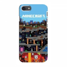 Чехол Майнкрафт для Айфон 8 (AlphaPrint) Minecraft