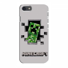 Чехол Майнкрафт для Айфон 8 (AlphaPrint) Minecraft Персонаж Майнкрафт - купить на Floy.com.ua