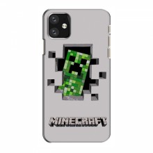 Чехол Майнкрафт для Айфон 12 (AlphaPrint) Minecraft Персонаж Майнкрафт - купить на Floy.com.ua