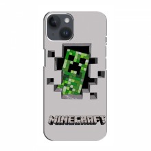 Чехол Майнкрафт для Айфон 14 (AlphaPrint) Minecraft Персонаж Майнкрафт - купить на Floy.com.ua