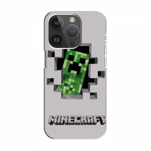 Чехол Майнкрафт для Айфон 15 Про (AlphaPrint) Minecraft Персонаж Майнкрафт - купить на Floy.com.ua