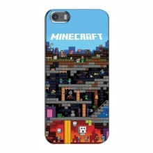 Чехол Майнкрафт для iPhone 5 / 5s / SE (AlphaPrint) Minecraft