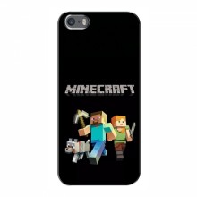 Чехол Майнкрафт для iPhone 5 / 5s / SE (AlphaPrint) Minecraft Герои Майнкрафт - купить на Floy.com.ua