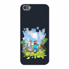 Чехол Майнкрафт для iPhone 5 / 5s / SE (AlphaPrint) Minecraft