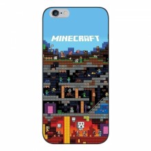 Чехол Майнкрафт для Айфон 6 / 6с (AlphaPrint) Minecraft