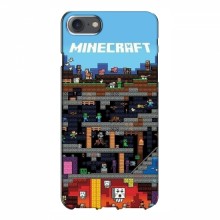 Чехол Майнкрафт для Айфон 7 (AlphaPrint) Minecraft