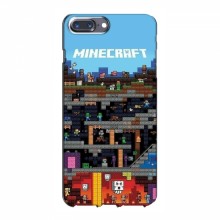Чехол Майнкрафт для Айфон 7 Плюс (AlphaPrint) Minecraft
