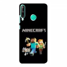 Чехол Майнкрафт для Huawei P40 Lite e (AlphaPrint) Minecraft Герои Майнкрафт - купить на Floy.com.ua