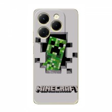 Чехол Майнкрафт для Инфиникс ХОТ 40 (AlphaPrint) Minecraft Персонаж Майнкрафт - купить на Floy.com.ua