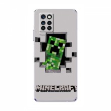 Чехол Майнкрафт для Инфиникс Ноут 10 Про (AlphaPrint) Minecraft Персонаж Майнкрафт - купить на Floy.com.ua