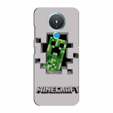 Чехол Майнкрафт для Нокиа 1.4 (AlphaPrint) Minecraft