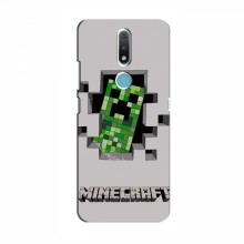 Чехол Майнкрафт для Нокиа 2.4 (AlphaPrint) Minecraft Персонаж Майнкрафт - купить на Floy.com.ua