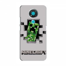Чехол Майнкрафт для Нокиа 3.4 (AlphaPrint) Minecraft Персонаж Майнкрафт - купить на Floy.com.ua