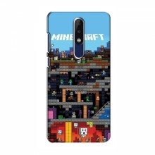 Чехол Майнкрафт для Нокиа 5.1 Плюс (х5) (AlphaPrint) Minecraft - купить на Floy.com.ua