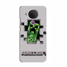 Чехол Майнкрафт для Нокиа 5.4 (AlphaPrint) Minecraft