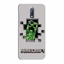 Чехол Майнкрафт для Нокиа 6.1 Плюс (AlphaPrint) Minecraft Персонаж Майнкрафт - купить на Floy.com.ua