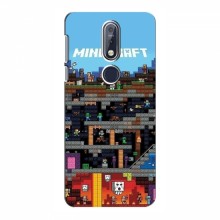 Чехол Майнкрафт для Нокиа 7 2018, 7.1 (AlphaPrint) Minecraft - купить на Floy.com.ua