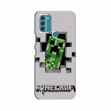 Чехол Майнкрафт для Нокиа С31 (AlphaPrint) Minecraft Персонаж Майнкрафт - купить на Floy.com.ua
