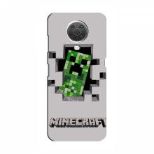 Чехол Майнкрафт для Нокиа G10 (AlphaPrint) Minecraft