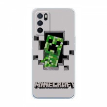 Чехол Майнкрафт для Оппо А54с (AlphaPrint) Minecraft Персонаж Майнкрафт - купить на Floy.com.ua