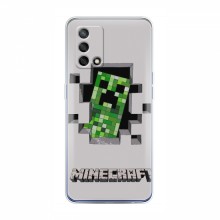 Чехол Майнкрафт для Оппо А74 (AlphaPrint) Minecraft Персонаж Майнкрафт - купить на Floy.com.ua