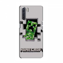 Чехол Майнкрафт для Оппо А91 (AlphaPrint) Minecraft Персонаж Майнкрафт - купить на Floy.com.ua