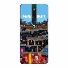 Чехол Майнкрафт для Оппо Ф11 (AlphaPrint) Minecraft
