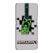 Чехол Майнкрафт для Оппо Ф11 (AlphaPrint) Minecraft Персонаж Майнкрафт - купить на Floy.com.ua