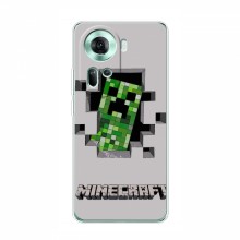 Чехол Майнкрафт для Оппо Рено 11 5G (AlphaPrint) Minecraft Персонаж Майнкрафт - купить на Floy.com.ua