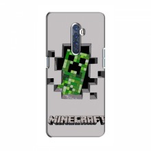 Чехол Майнкрафт для Оппо Рено 2 (AlphaPrint) Minecraft