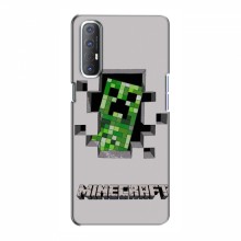 Чехол Майнкрафт для Оппо Рено 3 Про (AlphaPrint) Minecraft Персонаж Майнкрафт - купить на Floy.com.ua